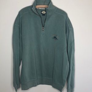 Tommy Bahama Tops - Tommy Bahama green 1/4 zip sweatshirt L Tommy Bahama Tops - Tommy Bahama green 1/4 zip sweatshirt L